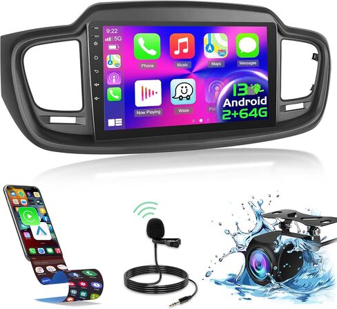 4+64G for KIA Sorento 2015 2016 2017 2018 2019 2020 Android Car Stereo with Wireless Carplay and Android Auto - 10 Inch HD Touchscreen Radio with 32EQ DSP/WiFi/GPS/Mirror Link, AHD Rear View Camera in Saudi Arabia