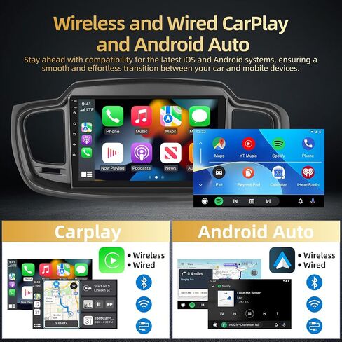 4+64G for KIA Sorento 2015 2016 2017 2018 2019 2020 Android Car Stereo with Wireless Carplay and Android Auto - 10 Inch HD Touchscreen Radio with 32EQ DSP/WiFi/GPS/Mirror Link, AHD Rear View Camera in Saudi Arabia