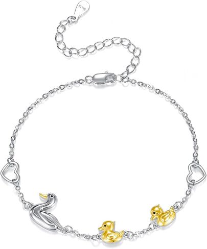 Dachshund Bracelet 925 Sterling Silver Heart Dachshund Chain Jewelry for Women in Saudi Arabia