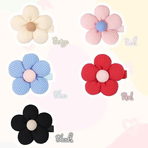 CÉLLOT Flower Hair Clips,10 Pcs Non-Slip Flower Bows Alligator Clips Hair Accessories for Girls Toddlers Teens and Women in Kuwait