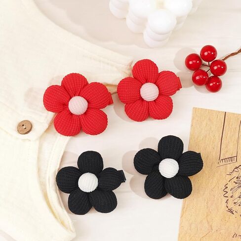 CÉLLOT Flower Hair Clips,10 Pcs Non-Slip Flower Bows Alligator Clips Hair Accessories for Girls Toddlers Teens and Women in Kuwait
