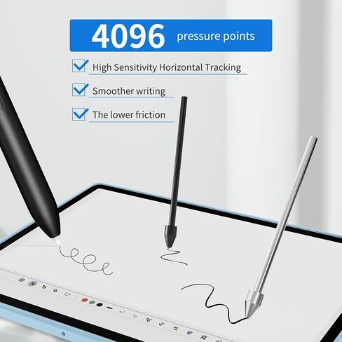 استبدال نصائح القلم ل kindle Scribe Pen 15pcs ، Pen Nibs متوافق مع قلم متميز بشكل ملحوظ 1/2 بالإضافة إلى مستويات القلم الرقمي 4096 مع مجلد القلم (لا تهالك 5 نقاط محسوسة و 10 نصائح صلبة) in Kuwait