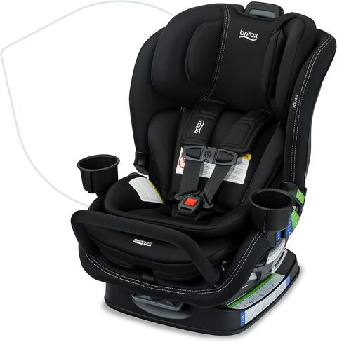 مقعد السيارة القابل للتحويل في Britax Poplar ، مقعد 2 في 1 مع تصميم نحيف بحجم 17 بوصة ، تقنية ClickTight ، Stone Onyx in Kuwait
