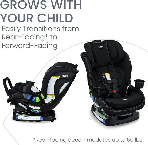 مقعد السيارة القابل للتحويل في Britax Poplar ، مقعد 2 في 1 مع تصميم نحيف بحجم 17 بوصة ، تقنية ClickTight ، Stone Onyx in Kuwait