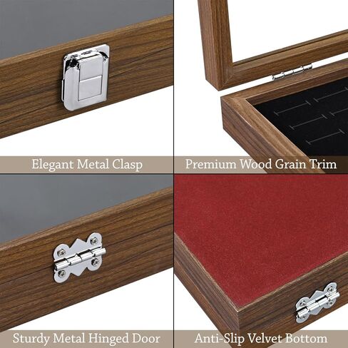 MOOCA 2 PCS SET 100 SLOTS RING RING SHONDS ، SLOTED RING DISPANCE DISTRESS JOWNERSERY STANERAIRER STAND ، حامل المجوهرات للعرض للمعرض التجاري المنزلي ، Black Velvet in Saudi Arabia