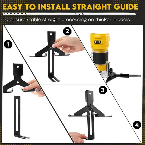 Cordless Router Compatible With Milwaukee M18 Battery, 6-Speed, 30,000 RPM, 850W Brushless Handheld Palm Routers Woodworking Hand Edge Trimmer with 15 PCS 1/4" Router Bits Set (No Battery) in Kuwait
