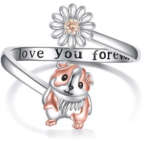 Elephant Ring 925 Sterling Silver Mother Daughter Moonstone Adjustable Open Ring Elephant Jewelry Gifts for Women Mom Grandma in Saudi Arabia