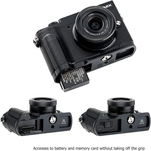 Metal L Bracket Handgrip Hand Grip for Sigma BF Aluminium Alloy Handle متوافق مع مقطع الكاميرا لتصميم الذروة ، مع تصميم ARCA السريع وبطارية فتحة الألياف الدقيقة السوداء in Kuwait