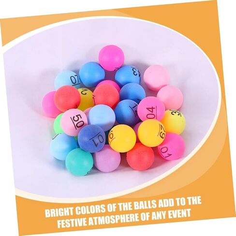 VANZACK 30pcs Raffle Drawing Balls Plastic Balls Numbers for Home Parties and Meetings in Saudi Arabia