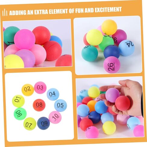 VANZACK 30pcs Raffle Drawing Balls Plastic Balls Numbers for Home Parties and Meetings in Saudi Arabia