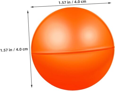 MERRYHAPY 20pcs Hollow Raffle Balls Vibrant Orange Bingo Spheres for Group Games Party Activities and Events Lightweight Openable Game Props for Gatherings in Saudi Arabia
