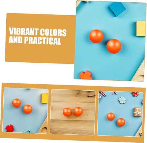 MERRYHAPY 20pcs Hollow Raffle Balls Vibrant Orange Bingo Spheres for Group Games Party Activities and Events Lightweight Openable Game Props for Gatherings in Saudi Arabia