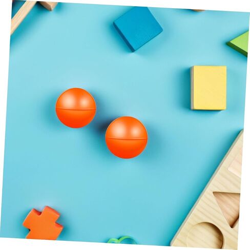 MERRYHAPY 20pcs Hollow Raffle Balls Vibrant Orange Bingo Spheres for Group Games Party Activities and Events Lightweight Openable Game Props for Gatherings in Saudi Arabia