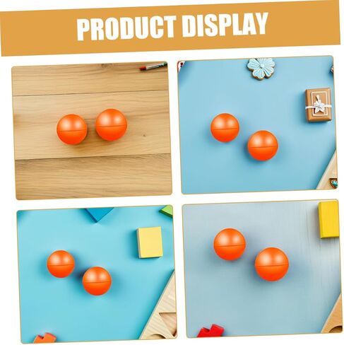 MERRYHAPY 20pcs Hollow Raffle Balls Vibrant Orange Bingo Spheres for Group Games Party Activities and Events Lightweight Openable Game Props for Gatherings in Saudi Arabia
