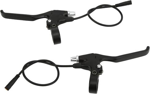 Tissting 1 Pair Electric Bike Brake Lever, 3-Pin Connection,Aluminum Alloy Left Right Brake Lever Handle with Waterproof Plug for E-Bike Electric Scooter Electric Bike Hand Brake Lever in Saudi Arabia