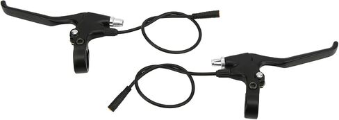 Tissting 1 Pair Electric Bike Brake Lever, 3-Pin Connection,Aluminum Alloy Left Right Brake Lever Handle with Waterproof Plug for E-Bike Electric Scooter Electric Bike Hand Brake Lever in Saudi Arabia