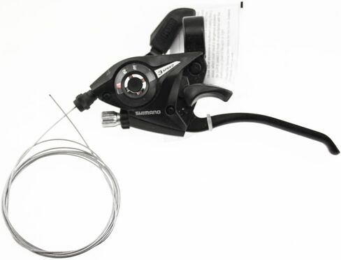 Shimano Acera/Altus ST-EF51 Shifter/Brake Lever - Left, V-Brake, 4-Finger, Black in Saudi Arabia