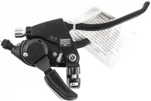 Shimano Acera/Altus ST-EF51 Shifter/Brake Lever - Left, V-Brake, 4-Finger, Black in Saudi Arabia