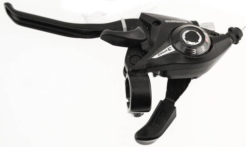 Shimano Acera/Altus ST-EF51 Shifter/Brake Lever - Left, V-Brake, 4-Finger, Black in Saudi Arabia