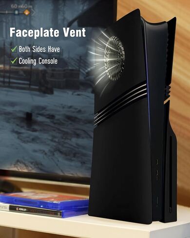الألواح Joso faceplates لـ PS5 Pro Digital Edition ، لوحات Snap-on Black Black Protect in Kuwait