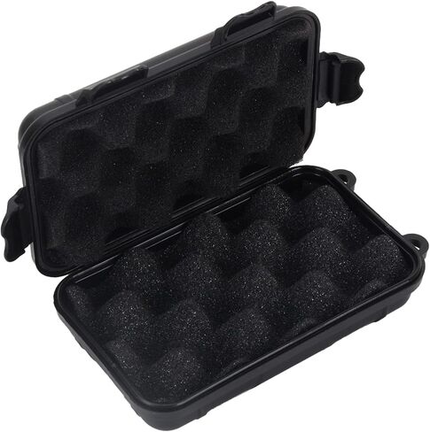 Water Proof Case Shockproof Box, Outdoor Airtight Survival Storage Case Container Fishing Carry Box(Black, S) in Saudi Arabia