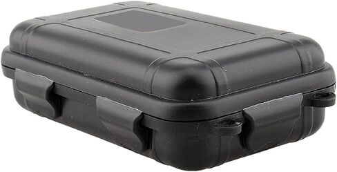 Water Proof Case Shockproof Box, Outdoor Airtight Survival Storage Case Container Fishing Carry Box(Black, S) in Saudi Arabia