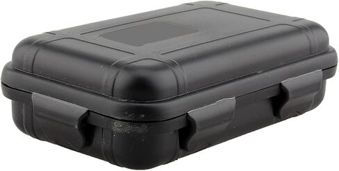 Water Proof Case Shockproof Box, Outdoor Airtight Survival Storage Case Container Fishing Carry Box(Black, S) in Saudi Arabia