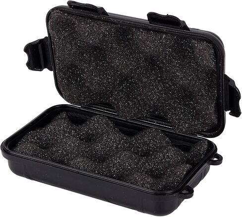 Water Proof Case Shockproof Box, Outdoor Airtight Survival Storage Case Container Fishing Carry Box(Black, S) in Saudi Arabia