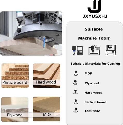 VIC007 Up*Down Spiral Flush Trim Router Bit with Double Ball Bearing, 1/4" Shank 1-1/8" Cutting Length Extra Long 3" ,Carbide Spiral Pattern Router Bit for Woodwoking(1/4S*1-1/8"CL*3" OVL) in Saudi Arabia