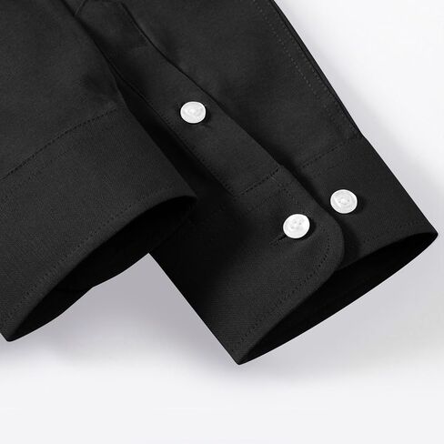 Big and Tall Business Dress Shirts for Men Cotton Long Sleeve Dress Shirt Winkle Free Button Down Collar Shirts in Saudi Arabia