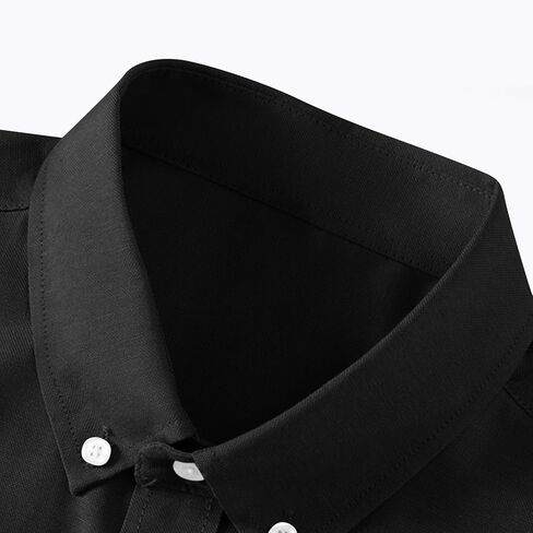 Big and Tall Business Dress Shirts for Men Cotton Long Sleeve Dress Shirt Winkle Free Button Down Collar Shirts in Saudi Arabia
