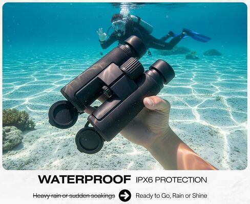 Hontry 8x42 Binoculars with IPX6 Waterproof Protection | Bird Watching, Hunting, Cruise Ship, Travel, Safari, Wildlife Viewing, Road Trip in Saudi Arabia