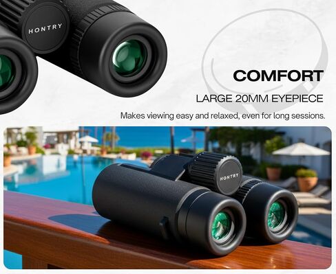 Hontry 8x42 Binoculars with IPX6 Waterproof Protection | Bird Watching, Hunting, Cruise Ship, Travel, Safari, Wildlife Viewing, Road Trip in Saudi Arabia