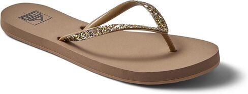 Reef Stargazer Womens Beach Flip Flop, Super Lightweight and Soft Footbed, Thin Glitter Strap, Shadow, 7 in Saudi Arabia