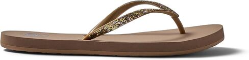 Reef Stargazer Womens Beach Flip Flop, Super Lightweight and Soft Footbed, Thin Glitter Strap, Shadow, 7 in Saudi Arabia