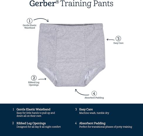 Gerber Baby Boys Infant Toddler 4 Pack Potty Training Pants Underwear in Saudi Arabia