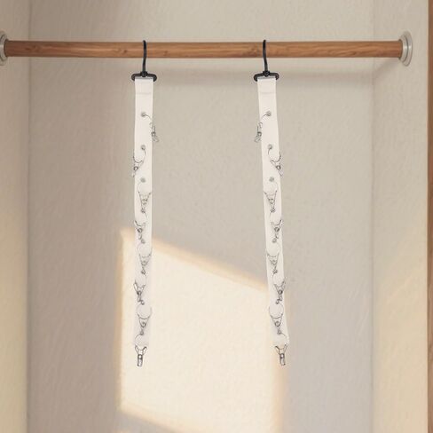Plush Toy Display Belt, Animal Hanging Chain Strap Hanging Display Organizer Filling Stuffed Storage Holder Shelf Accessories Decoration for Wall or Corner Nursery Playroom (Off-White) in Saudi Arabia