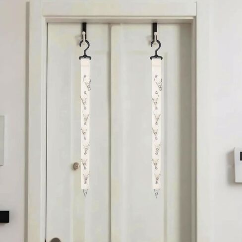 Plush Toy Display Belt, Animal Hanging Chain Strap Hanging Display Organizer Filling Stuffed Storage Holder Shelf Accessories Decoration for Wall or Corner Nursery Playroom (Off-White) in Saudi Arabia