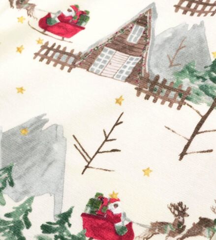 Burt's Bees Baby Baby Mens Family Christmas Pajamas Matching Sets-Organic Cotton PJs for Kids, Toddlers, Adults, Candy Cane Bears, Medium in Saudi Arabia
