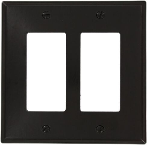 Leviton 2-Gang Decora/GFCI Device Wallplate ، 80609-W ، White in Kuwait
