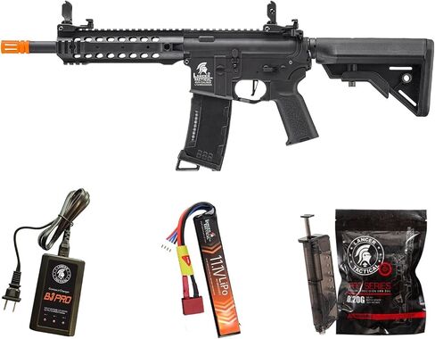 لانسر التكتيكية الجيل 3 الزناد القابل للبرمجة M4 CQB بوليمر خفيف الوزن ومتين M4 Airsoft AEG مع بطارية ليبو وشاحن (يتضمن ETU وMOSFET) in Kuwait