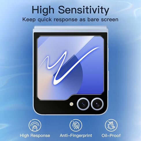 واقي شاشة الخصوصية الأمامية Jetech لـ Samsung Galaxy Z Flip 7 2025 ، فيلم زجاجي مضاد للتجسس مع أداة تثبيت سهلة ، ودية ، و 2 عبوة in Kuwait