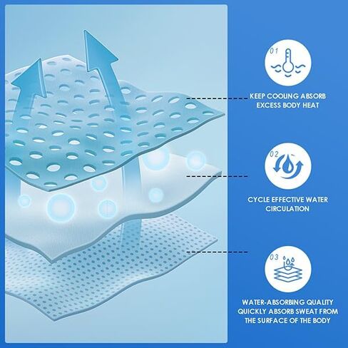 Cooling Towels (47"x12") for Neck and Face, Ice Towel for Hot Weather, Soft Breathable Chilly Gym Towels, Microfiber Towel for Work Out, Yoga, Running, Camping (Dark Blue) in Saudi Arabia