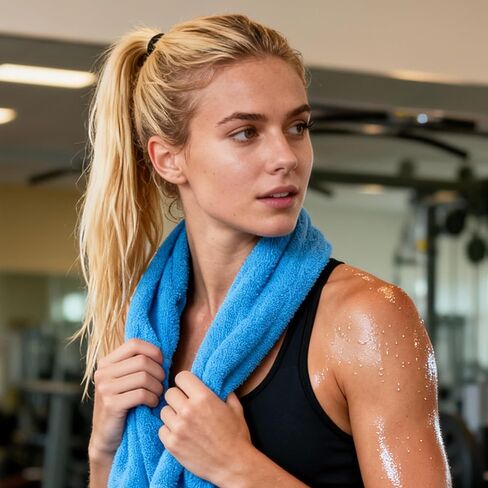 Unisex Sports Towels (Set of 2) - Ultra-Soft, Sweat-Absorbing Towels Ideal for Workouts, Gym Sessions, & Hiking Trips! in Saudi Arabia