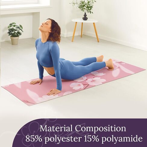 Non Slip Hot Yoga Mat Towel for Yoga | Machine Washable Yoga Towel with Silicone Grip, Quick Drying & Super Absorbent | Multi-Purpose Performance Mat 26.5'' x 72'' | Perfect Yoga Gift for Women & Men in Saudi Arabia