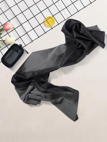 Quick Cooling Towel Ideal for Daily Workouts, Running Sports, and Outdoor Activities(Dark Grey in Saudi Arabia