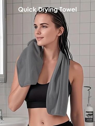 Quick Cooling Towel Ideal for Daily Workouts, Running Sports, and Outdoor Activities(Dark Grey in Saudi Arabia