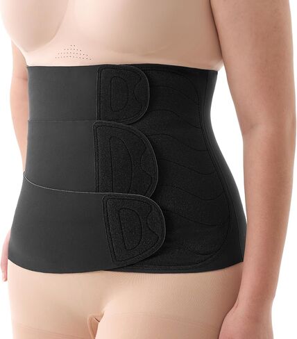 Momcozy Ergowrap Postpartum Belly Band for Natural and C-Section Recovery, Abdominal Binder with 3D Abdomen Lifting & Ergonomic Back Support, Seamless Belly Wrap Shapewear for Post Surgery Recovery in Saudi Arabia
