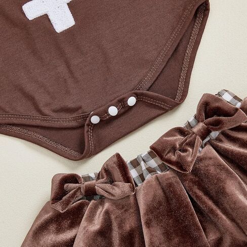 مواليد طفل طفل عيد الميلاد الزي طويل الأكمام رومبير أوليسي bodysuit shorts in Kuwait