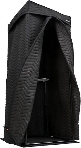 حجرة صوتية محمولة، استوديو تسجيل منزلي، حجرة عزل صوت خالية من الصدى للصوت والغناء (ZIGZAG-BLK، L) in Kuwait